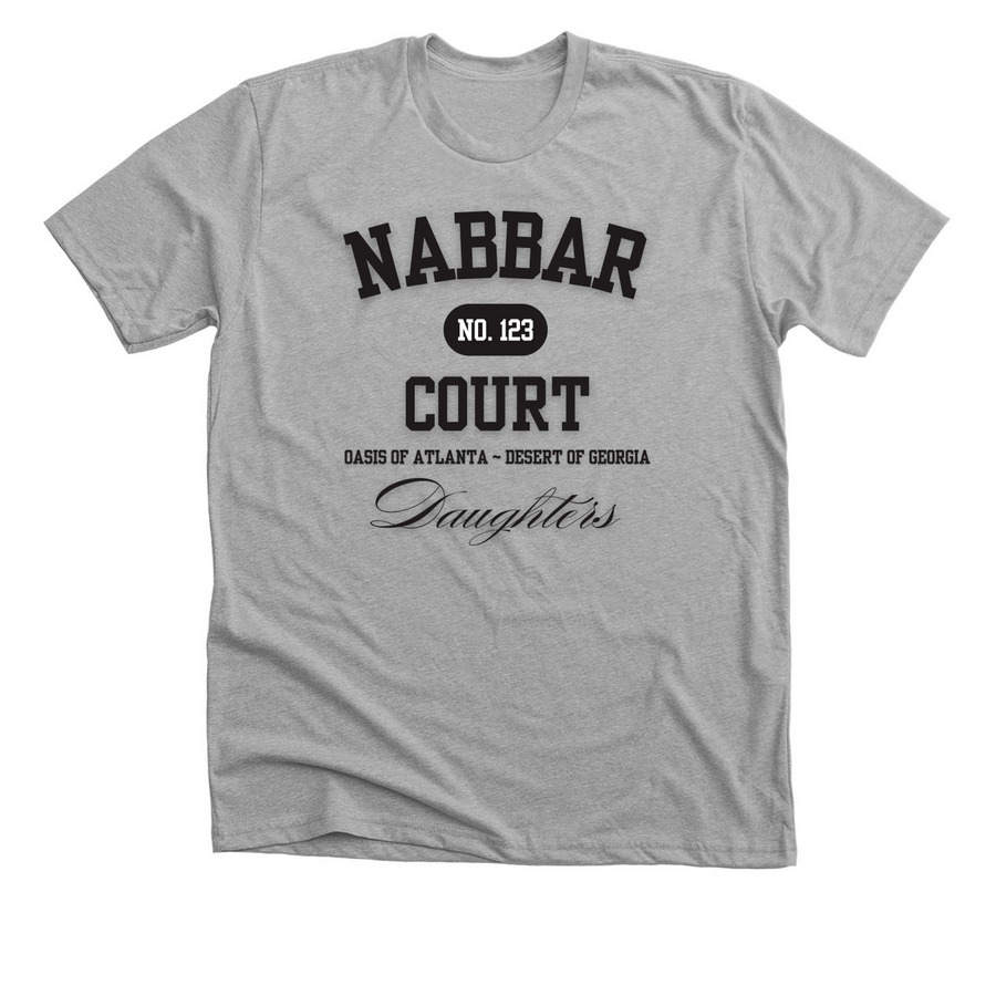 NABBAR COURT: Legacy Sport (blk/wht), a Athletic Heather Premium Unisex Tee