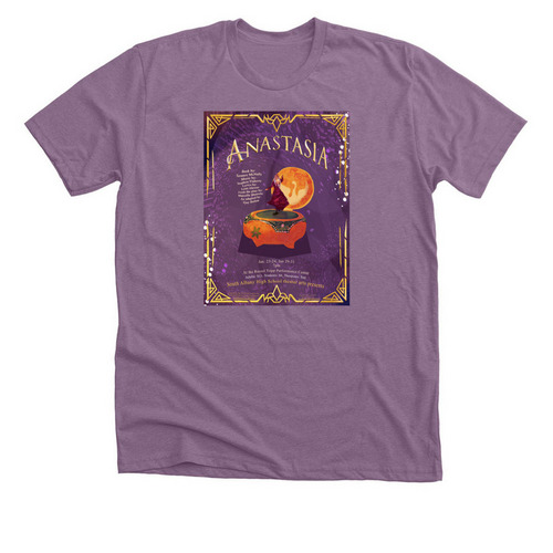 ANASTASIA THE MUSICAL, a Heather Purple Premium Unisex Tee