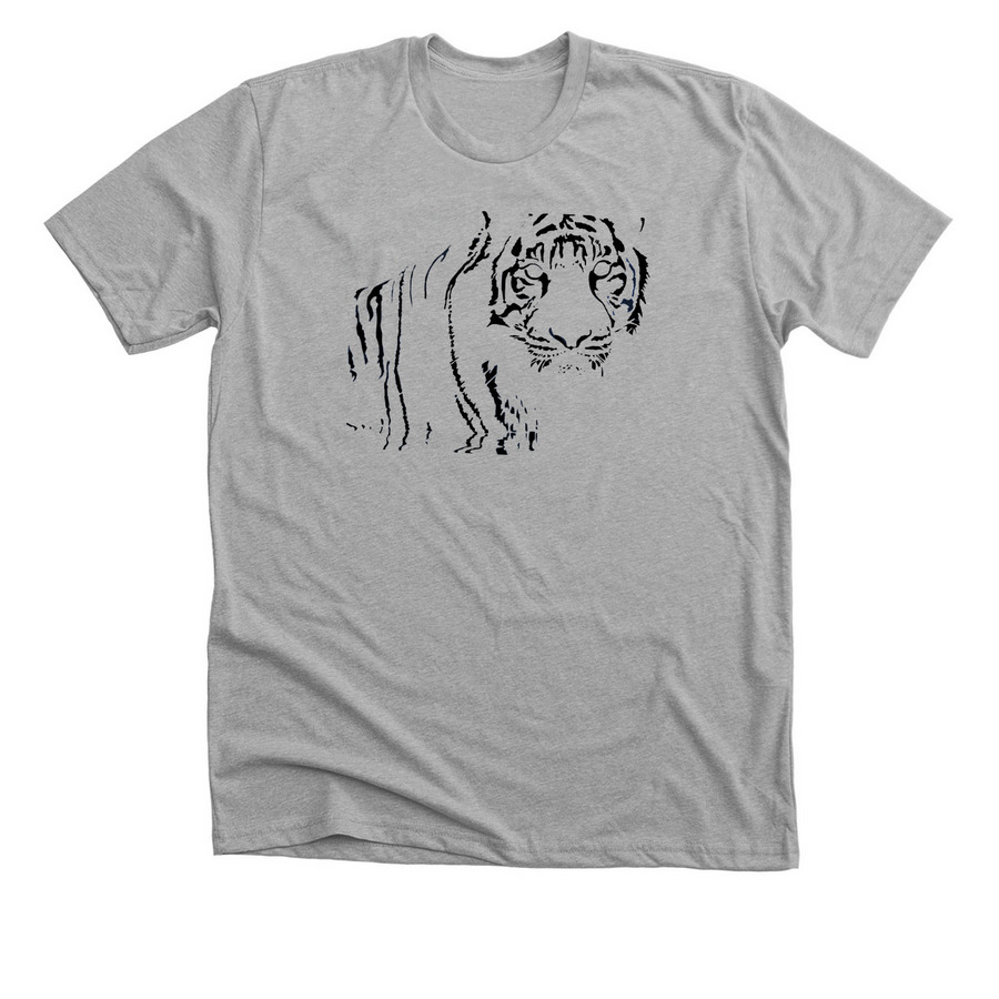Tiger1, a Athletic Heather Premium Unisex Tee