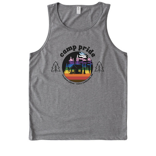 Camp Pride Counselors 2026, a Aluminum Grey Allmade Eco Triblend Tank