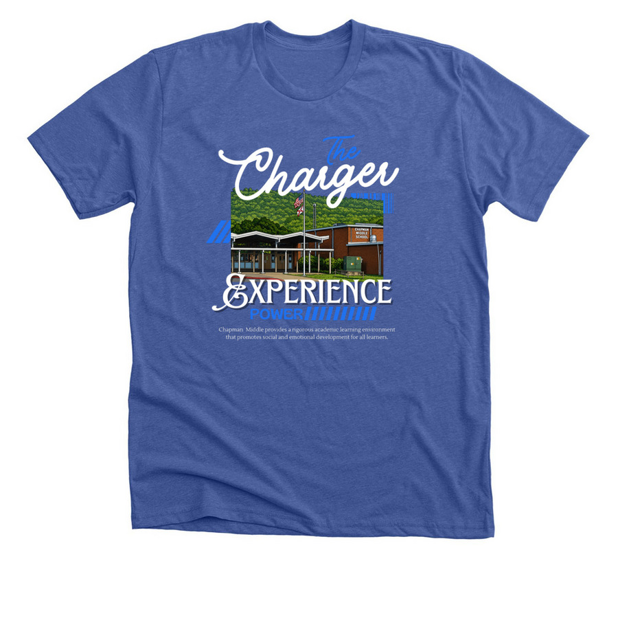 The Charger Experience, a Solid True Royal Premium Unisex Tee
