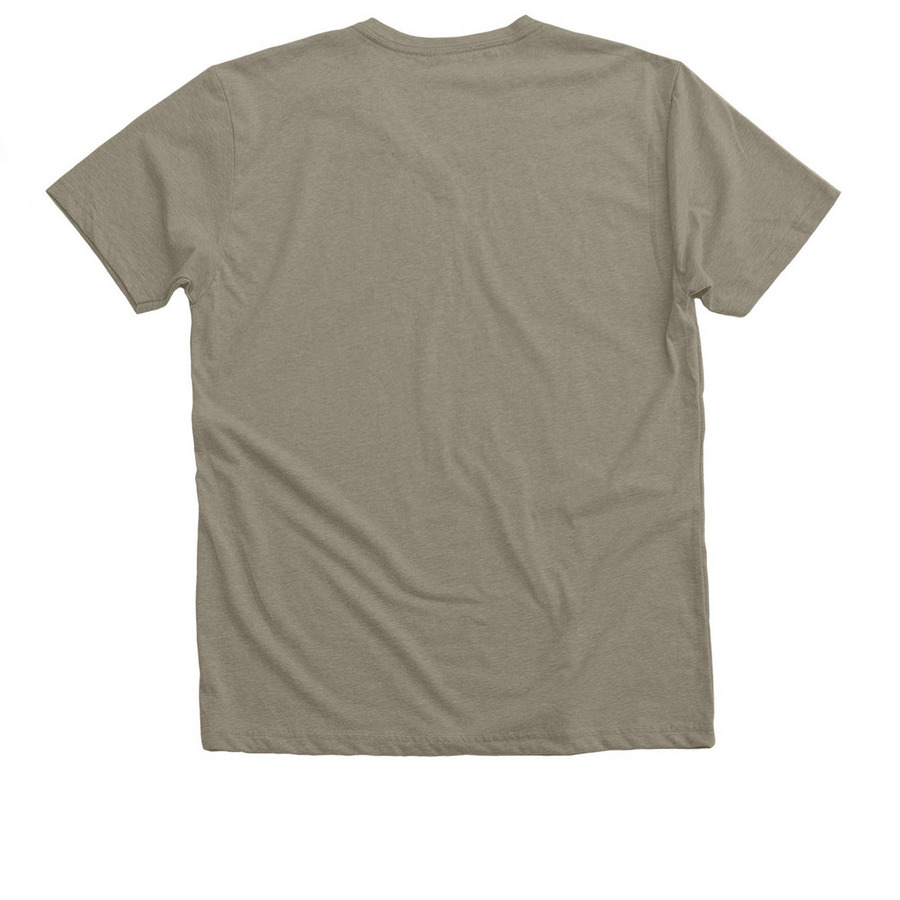 Kjua Fahal? Kjoaetzen-Consciousness Awakening, a Heather Stone Premium V-Neck Tee (back-view)