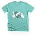 Petunia Rabbit&nbsp;, a Heather Sea Green Premium Unisex Tee