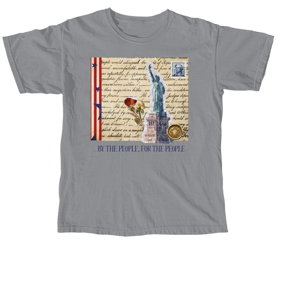 Letter from Lady Liberty, a Granite Comfort Colors Unisex Tee