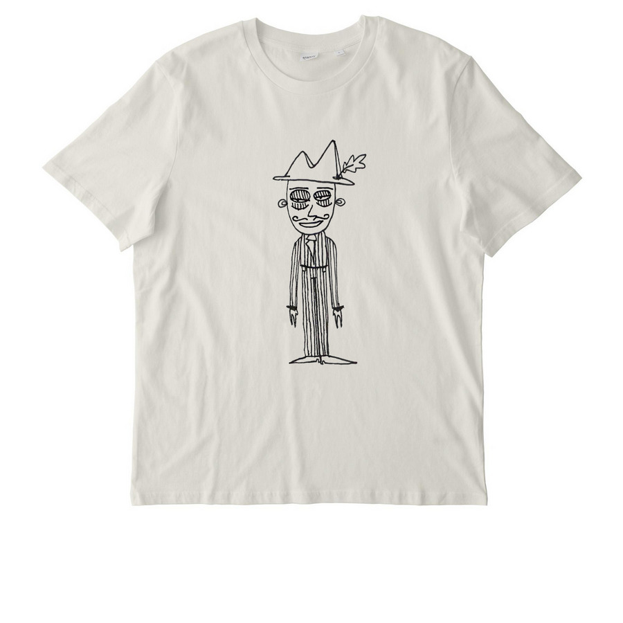 Classic Man double sided, a Natural Raw Stanley/Stella Unisex Creator 2.0 Tee