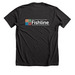Shirts with White Logo, a Dark Grey Heather Premium Unisex Tee (back-view)