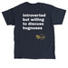 Introverted T-shirt, a Navy Classic Unisex Tee