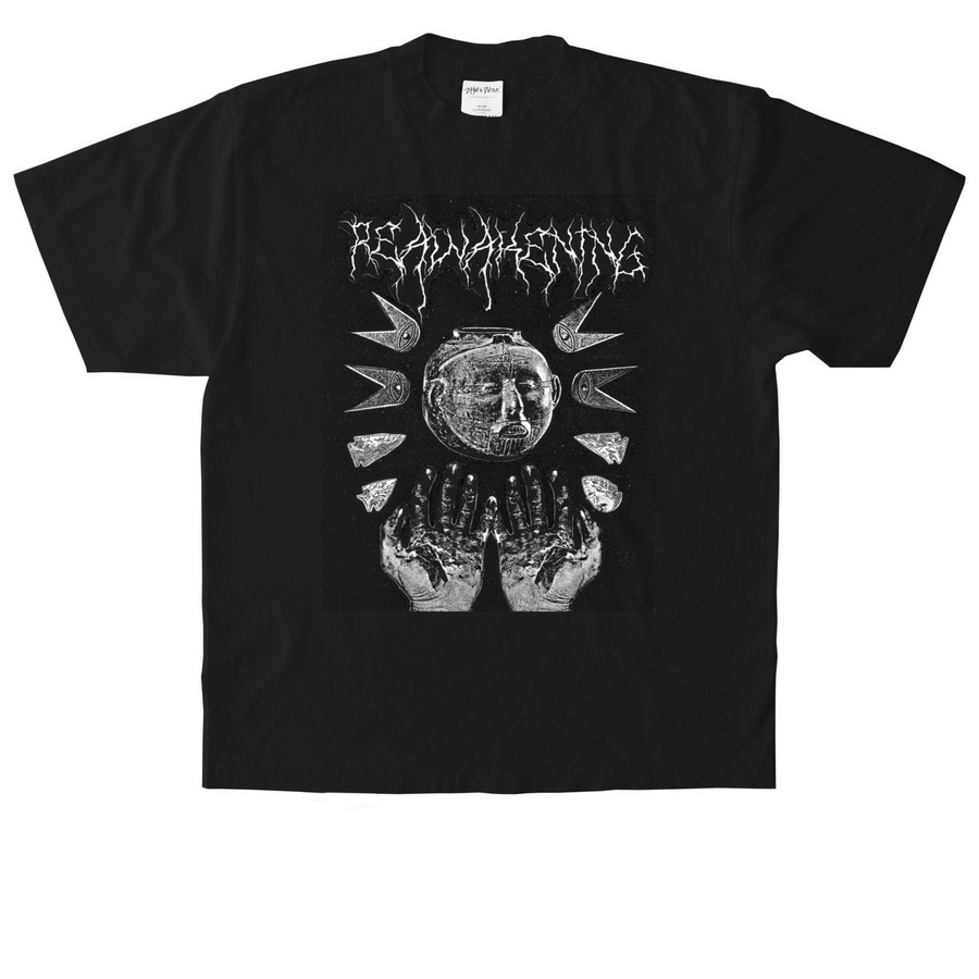 ?&nbsp;REAWAKENING&nbsp;?, a Black Heavyweight Garment Dye Tee