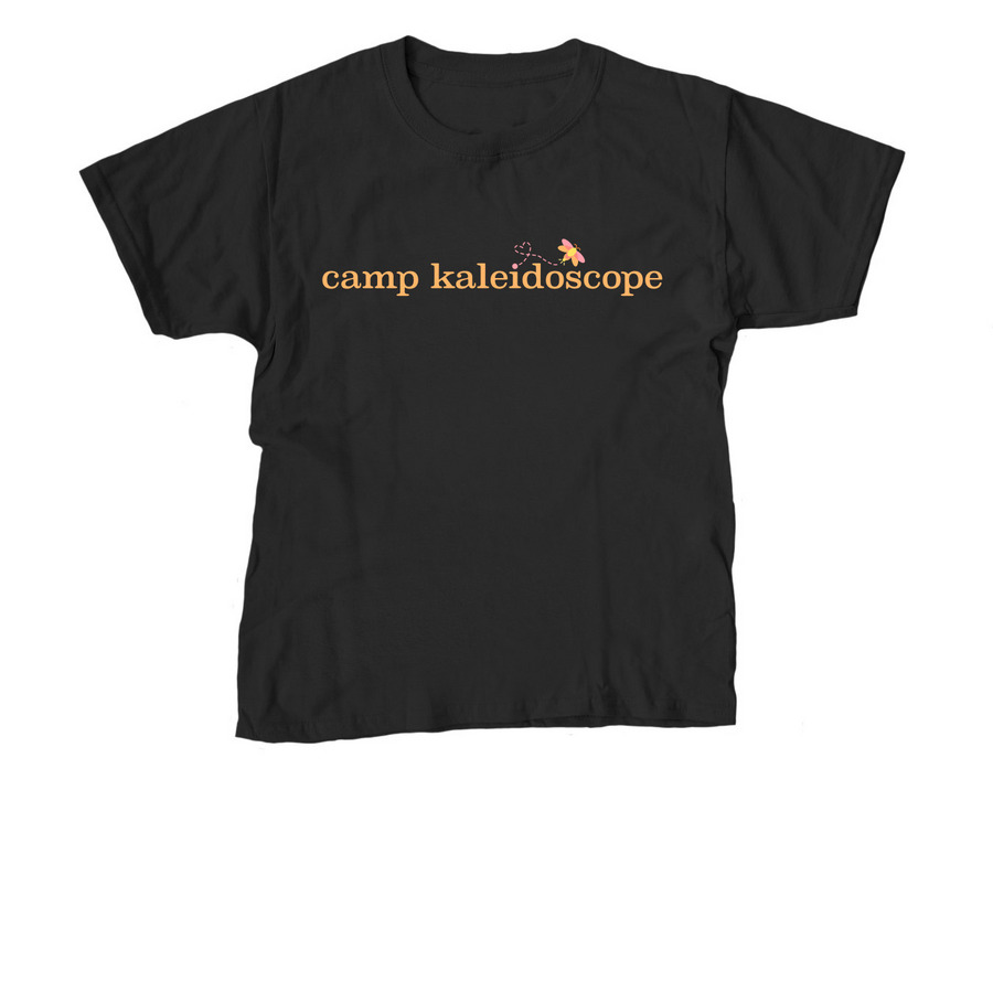 love, camp kaleidoscope, a Black Youth Unisex Tee