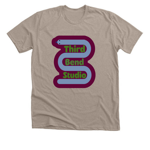 Third Bend Studio- Snakey, a Heather Stone Premium Unisex Tee