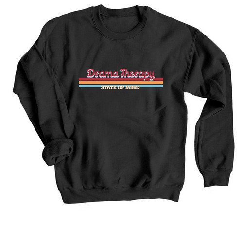 State of mind, a Black Crewneck Sweatshirt