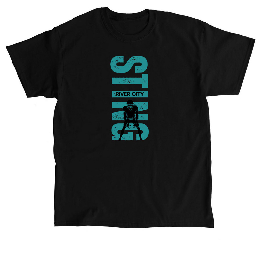 The River City STINGS, a Black Classic Unisex Tee