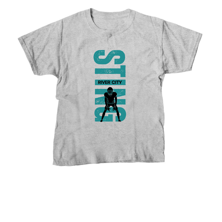 The River City STINGS, a Sport Grey Youth Unisex Tee