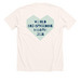 ANMC World Breastfeeding Month, a Heather Natural Premium Unisex Tee (back-view)