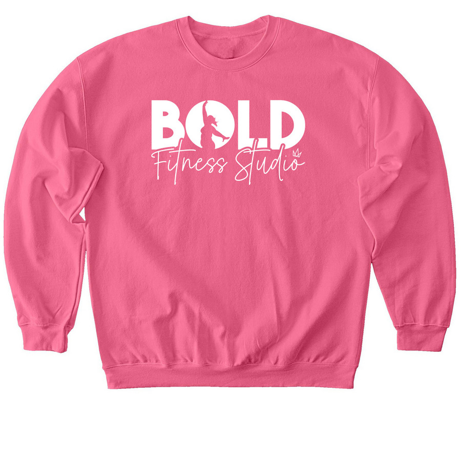 &nbsp;Bold Logo Merch - Pink Edition&nbsp;, a Pink Lemonade Softstyle Crewneck Sweatshirt