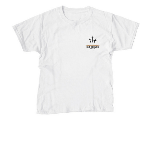 New Horizon, a White Youth Unisex Tee