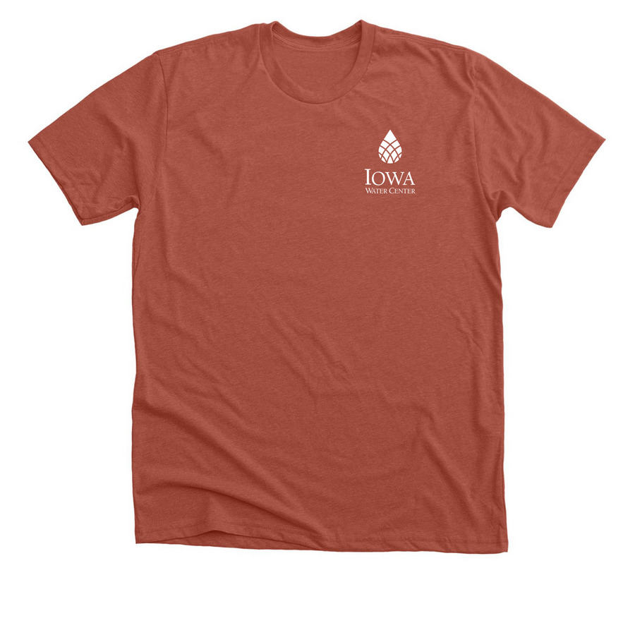 IA Water Center SWCS Collab, a Heather Clay Premium Unisex Tee