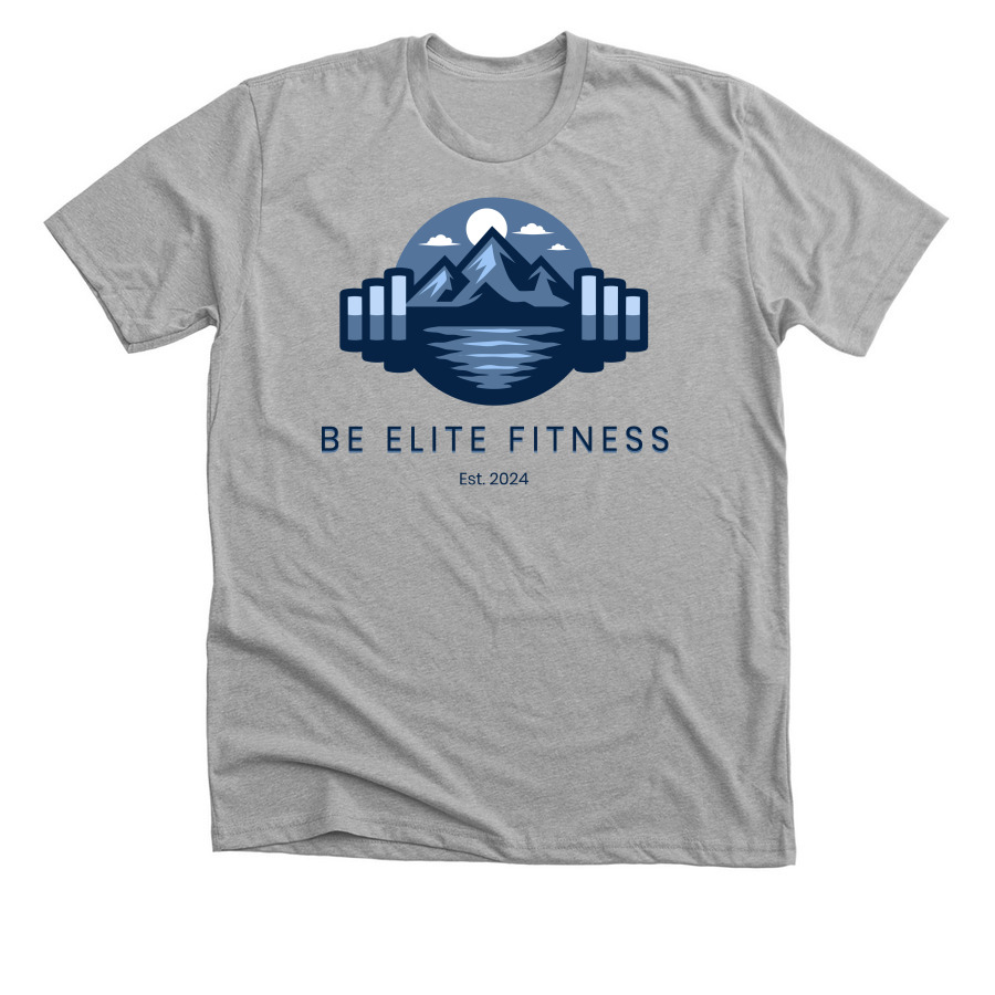 Be Elite Fitness Shirts and Sweatshirts, a Athletic Heather Premium Unisex Tee