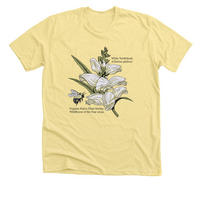 White Turtlehead - Dark Font, a Heather Yellow Gold Premium Unisex Tee