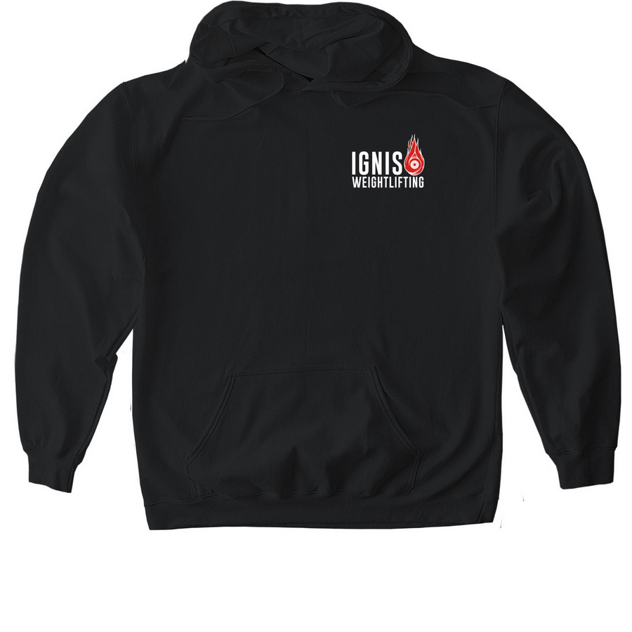 Ignis Weightlifting, a Black Gildan Softstyle Pullover Hoodie