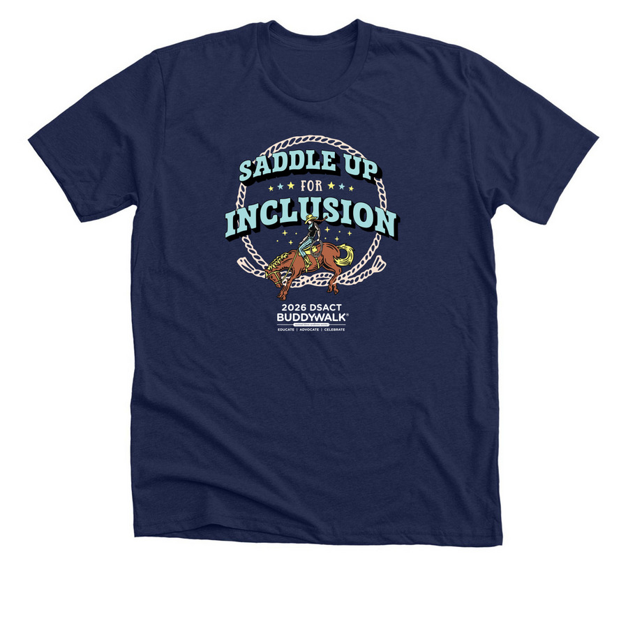 2026 DSACT Buddy Walk? T-Shirts, a Solid Navy Blend Premium Unisex Tee