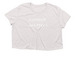 consent matters, a Heather Dust Women?s Flowy Cropped Tee