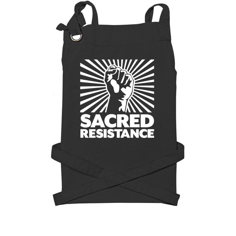 Aprons, a Black Cotton Canvas Pocket Apron