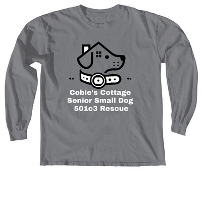 Cobie's Cottage Long Sleeve Shirt, a Granite Comfort Colors Long Sleeve Tee