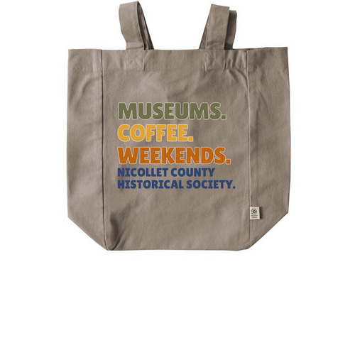 Museums Coffee Weekends, a Pumice Recycled Cotton Tote Bag