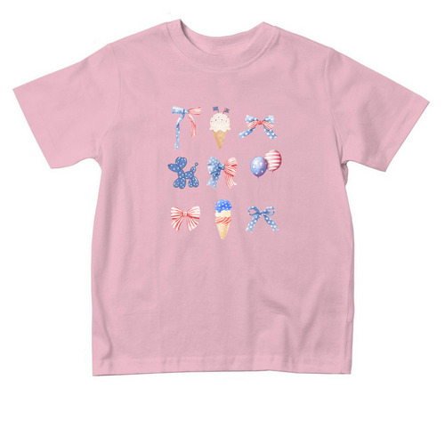 Ice Cream & Bows - Toddler&nbsp;, a Pink Toddler Tee