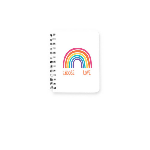Choose Love Notebook, a White Spiral Notebook