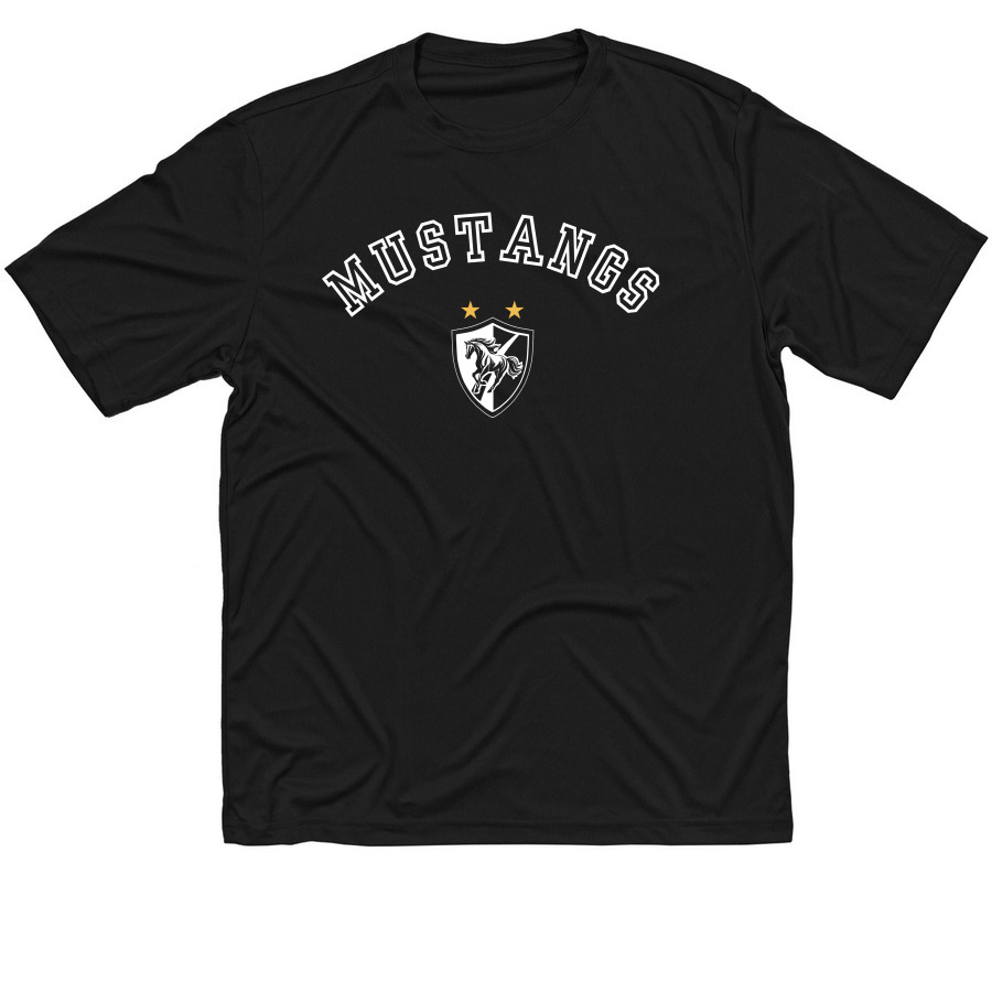 Bane Mustangs, a Black Classic Performance Tee