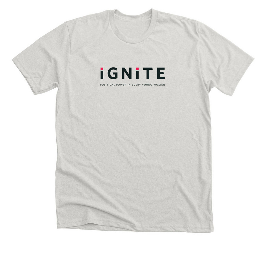 IGNITE Shirt, a Heather Cement Premium Unisex Tee