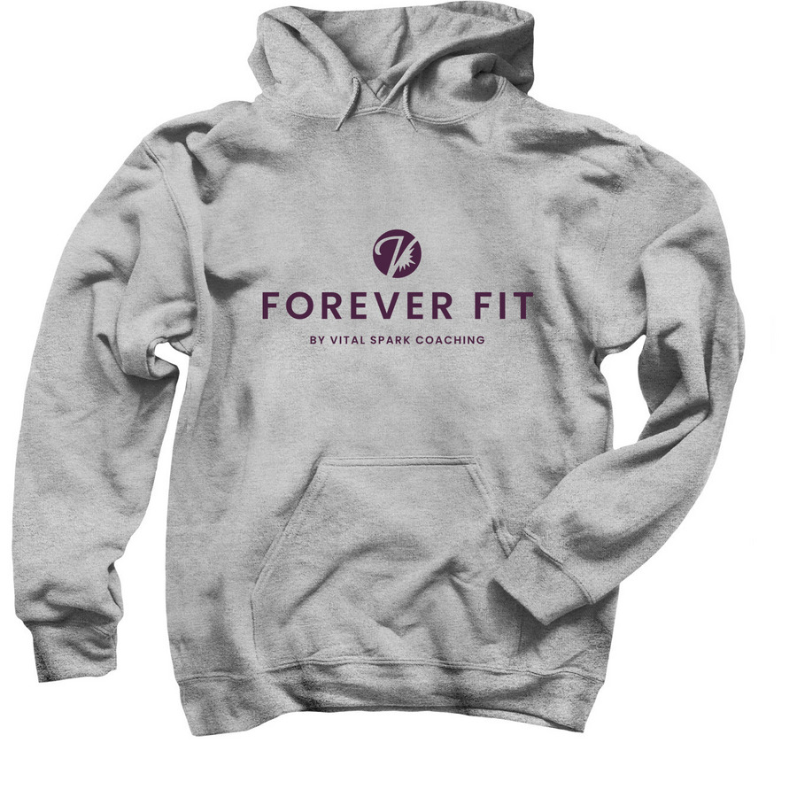FOREVER FIT HOODIE - WINE, a Sport Grey Pullover Hoodie