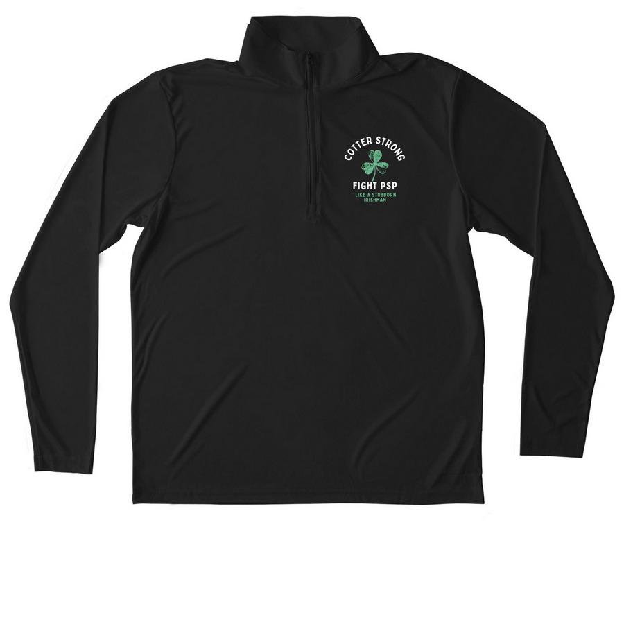 Performance Quarter Zip Pullover&nbsp;, a Black Unisex Performance Quarter Zip Pullover