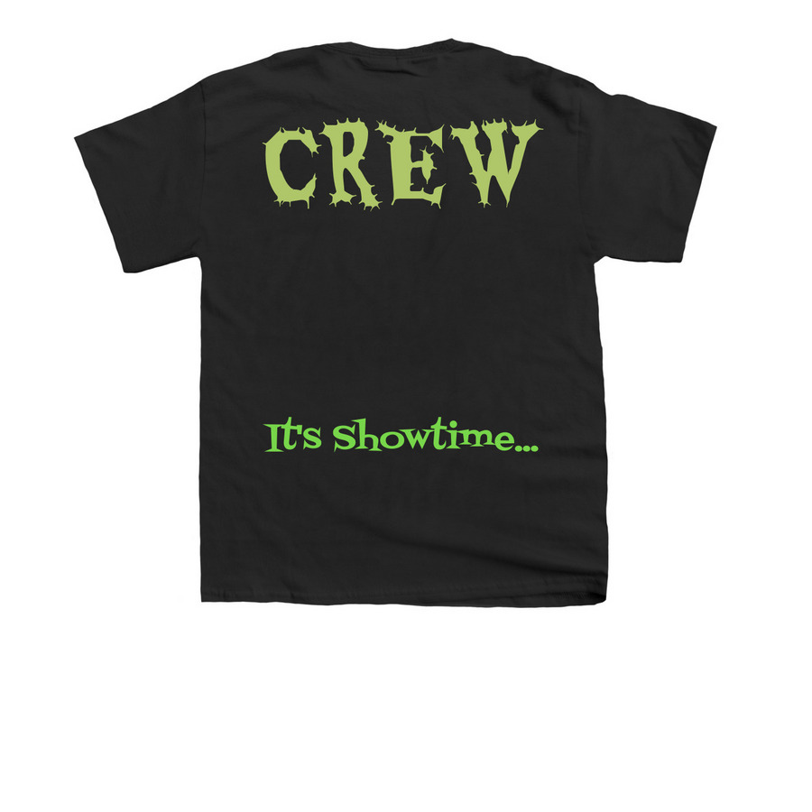 Beetlejuice Jr. Crew Shirts, a Black Youth Unisex Tee (back-view)