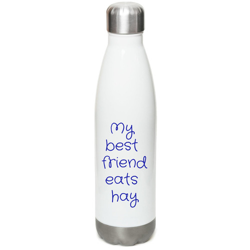 Virginia Equine Welfare Society, a White Stainless Steel Water Bottle
