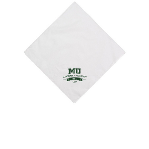 MU Banner (White Bandana), a White Cotton Bandana