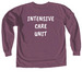ICU Social Council, a Berry Comfort Colors Long Sleeve Tee (back-view)