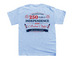 4th of July, a Light Blue Youth Unisex Tee (back-view)