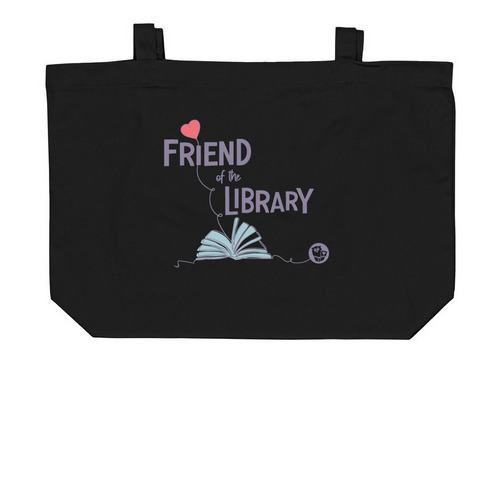 2025 Membership Month - totes, a Black Large Organic Cotton Tote Bag