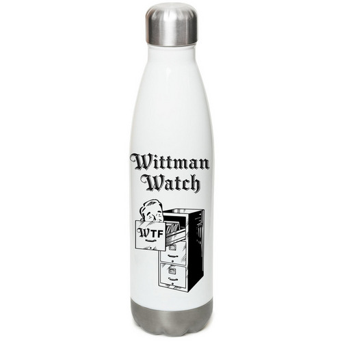 WW water bottle, a White Stainless Steel Water Bottle