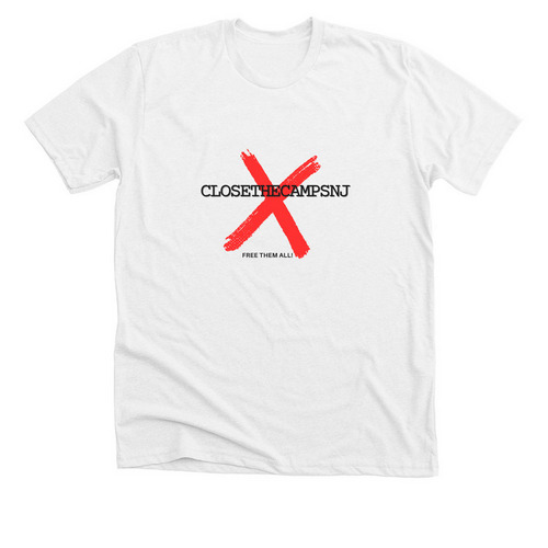 CLOSETHECAMPSNJ Tee, a Solid White Blend Premium Unisex Tee