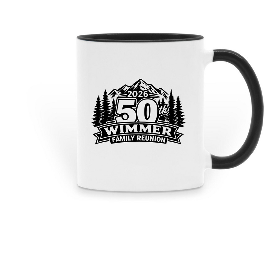 Mugs, a Black Two-Tone Ceramic Mug