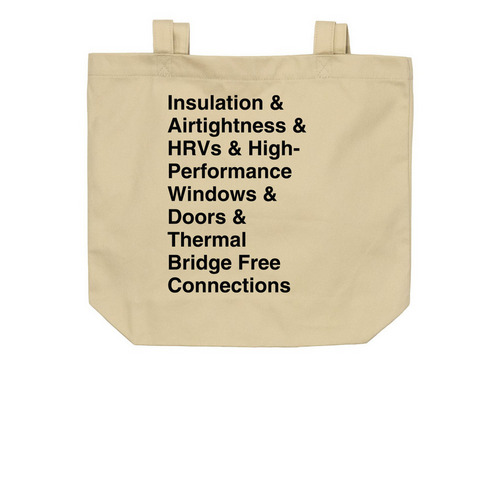 5 Principles Tote Bag, a Oyster Organic Cotton Tote Bag
