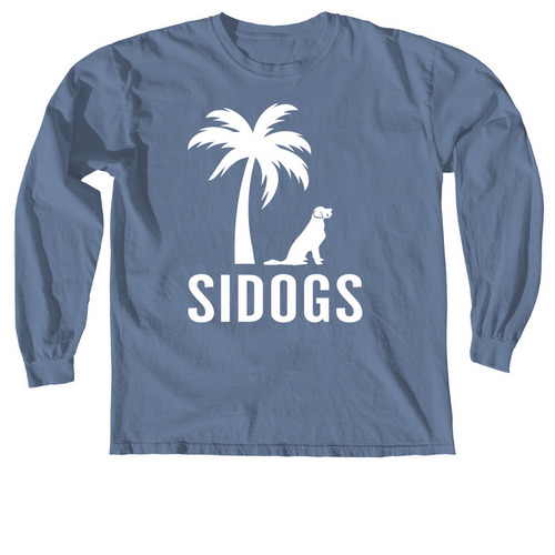 SIDOGS Long Sleeve Tee, a Blue Jean Comfort Colors Long Sleeve Tee