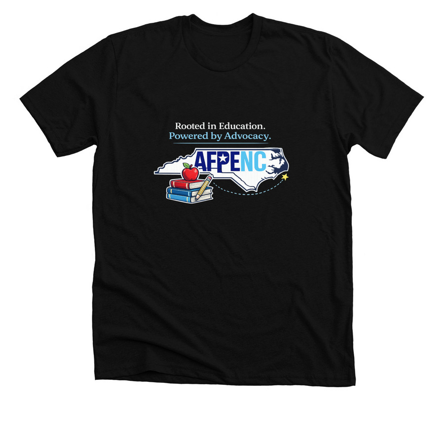 AFPENC Powered by Advocacy, a Solid Black Blend Premium Unisex Tee