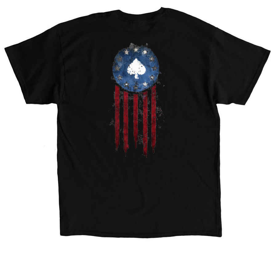 New vegas, a Black Classic Unisex Tee (back-view)