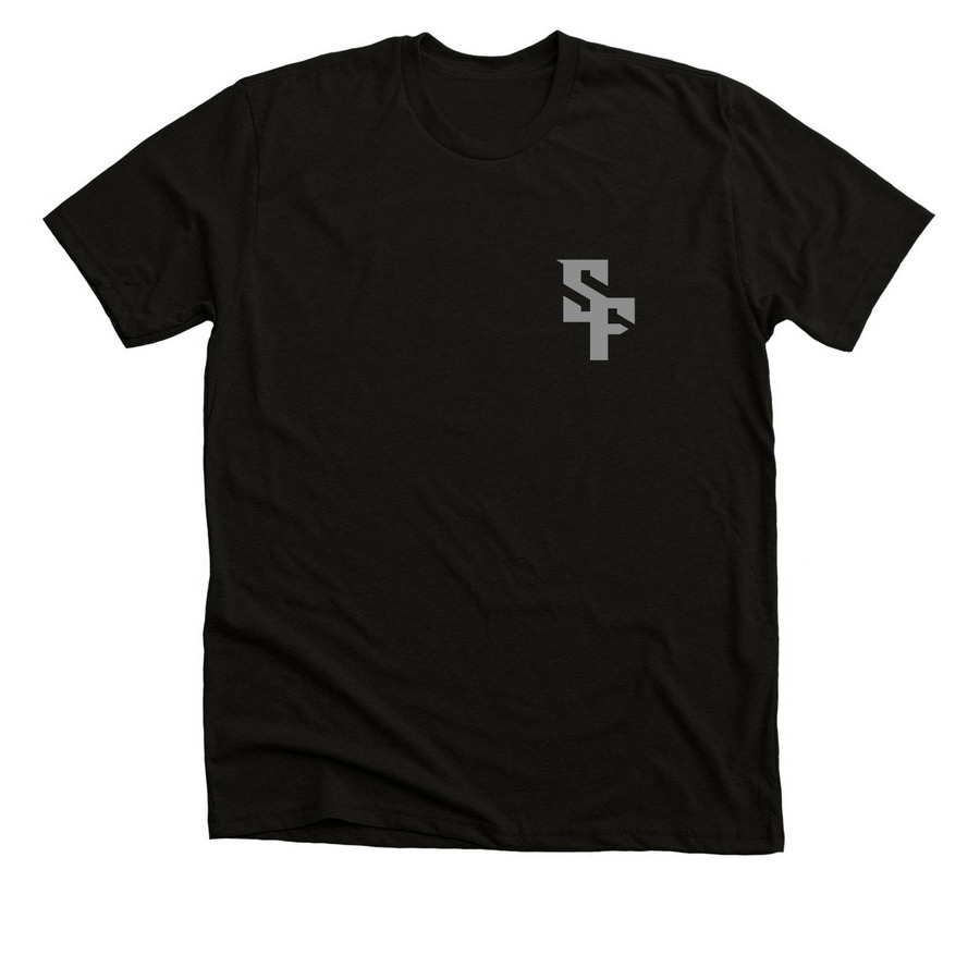 SF Logo (Front), a Solid Black Blend Premium Unisex Tee