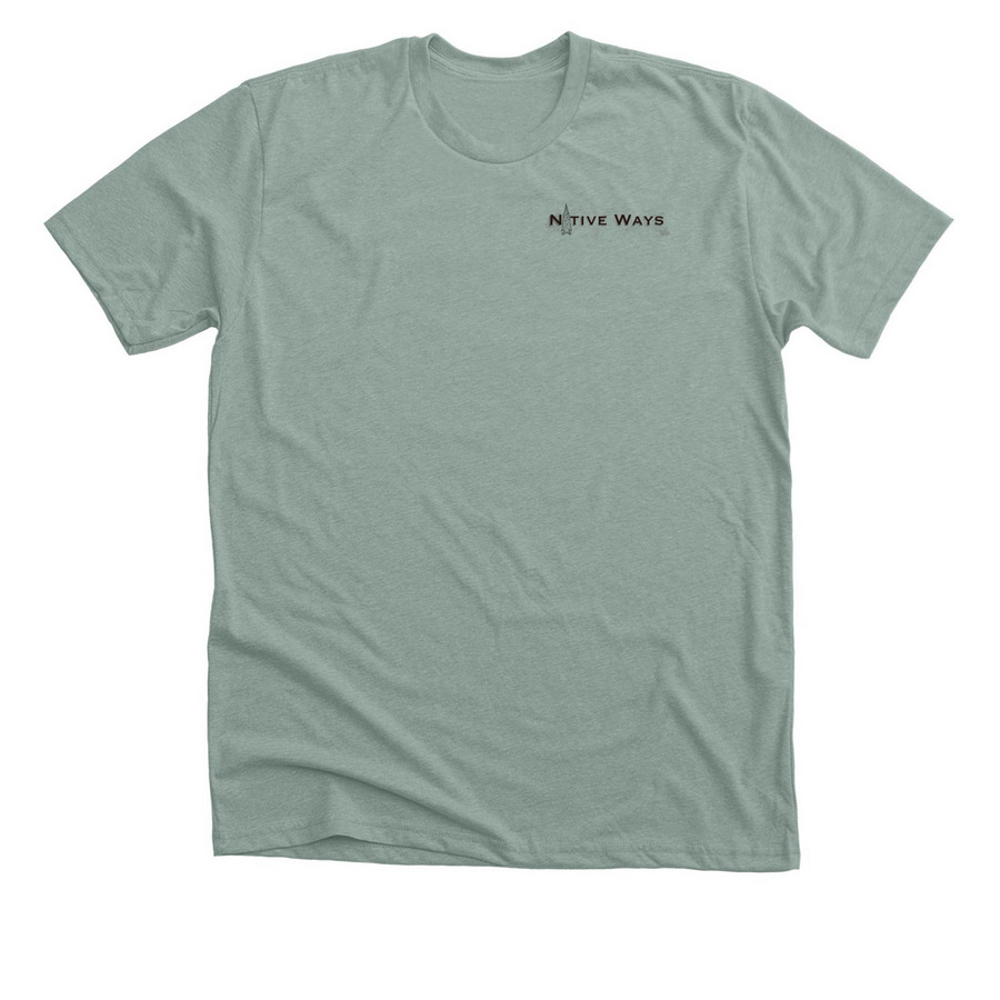All Eyes, a Heather Sage Premium Unisex Tee